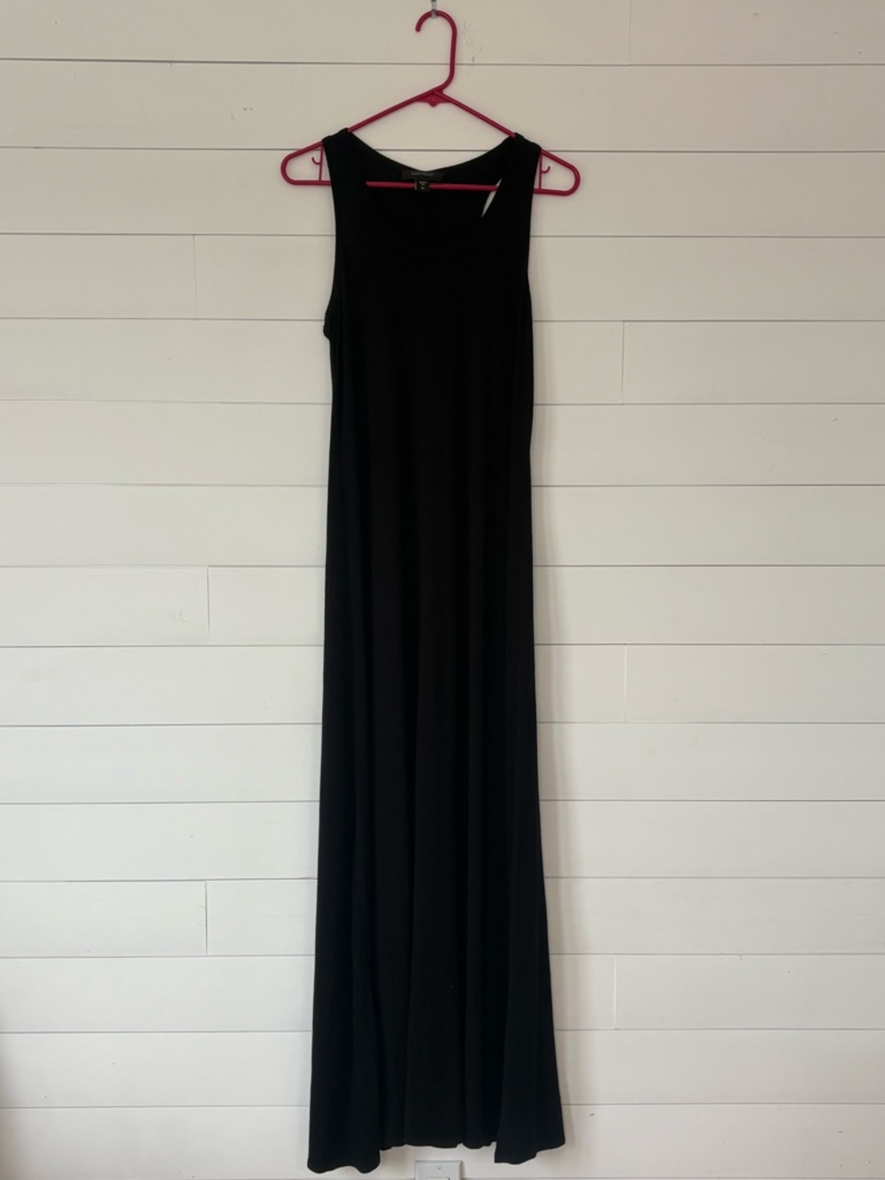 Karen Kane Tasha Black Maxi Dress Size M Stretch Rayon Sleeveless Made in USA - Picture 4 of 11